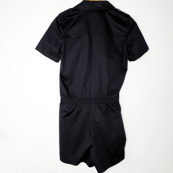A.P.C. Jane Short Sleeve Romper In Black S. - Picture 4 of 7